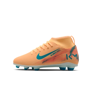 Zdjęcie produktu Korki piłkarskie typu high top na różne typy nawierzchni dla małych/dużych dzieci Nike Jr. Mercurial Superfly 10 Club „Kylian Mbappé” - Pomarańczowy