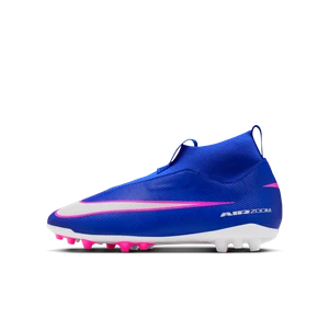 Korki piłkarskie typu high top na sztuczną nawierzchnię dla małych/dużych dzieci Nike Jr. Mercurial Superfly 10 Academy - Niebieski