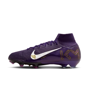 Korki piłkarskie typu high top na twardą murawę Nike Mercurial Superfly 10 Elite „Kylian Mbappé” - Fiolet