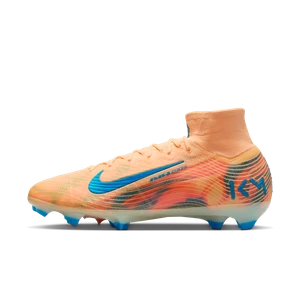 Korki piłkarskie typu high top na twardą murawę Nike Mercurial Superfly 10 Elite „Kylian Mbappé” - Pomarańczowy