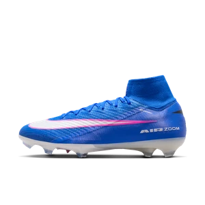 Korki piłkarskie typu high top na twardą murawę Nike Mercurial Superfly 10 Elite - Niebieski