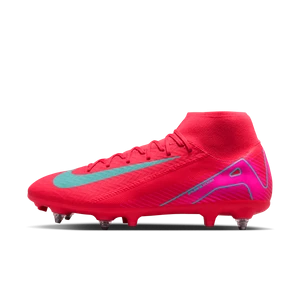 Korki piłkarskie typu high top SG-Pro Nike Mercurial Superfly 10 Academy - Czerwony