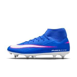 Korki piłkarskie typu high top SG-Pro Nike Mercurial Superfly 10 Academy - Niebieski