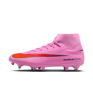Korki piłkarskie typu high top SG-Pro Nike Mercurial Superfly 10 Academy - Różowy