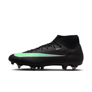 Korki piłkarskie z wysoką cholewką na miękką murawę Nike Mercurial Superfly 11 Academy - Czerń