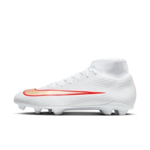 Korki piłkarskie z wysoką cholewką na różne typy nawierzchni Nike Mercurial Superfly 11 Club - Biel