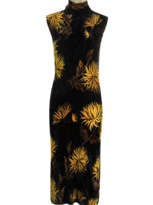 Koronkowa sukienka z kwiatowym printem Etro