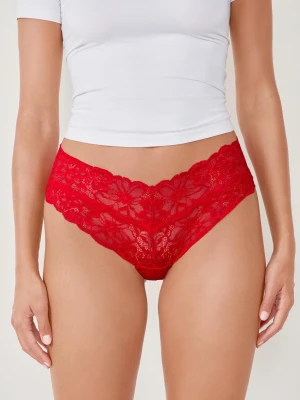 Koronkowe hipstery w kształcie litery V Etam