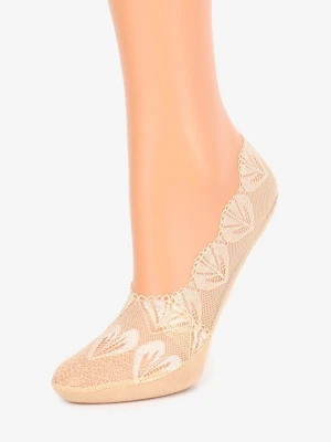 Koronkowe skarpetki stopki damskie z silikonem U22 Marilyn