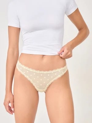 Koronkowe tangi we wzory Etam