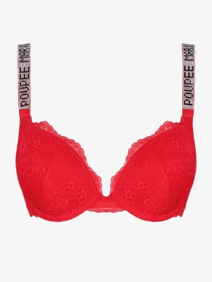 Koronkowy biustonosz z błyszczącymi ramiączkami Mon Bijou Secret Poupee Marilyn