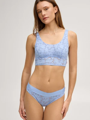 Koronkowy gorset Allover Lace w kolorze niebieskim Joop