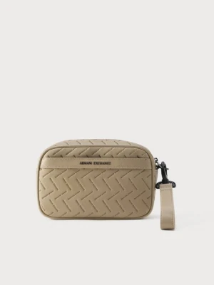 Kosmetyczka Armani Exchange beżowy