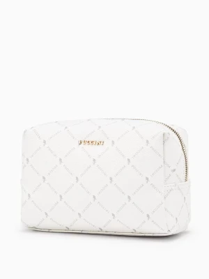 Kosmetyczka damska Monogram prostokątna biała Puccini