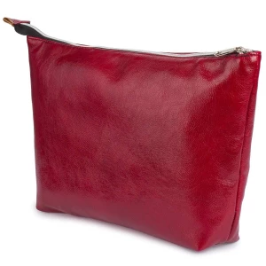 Kosmetyczka podróżna organizer do torby duża pojemna saszetka czerwona czerwony Merg