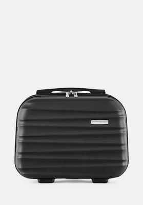 Kosmetyczka podróżna z ABS-u z żebrowaniem czarna Wittchen