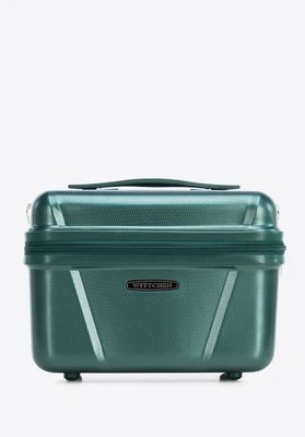 Kosmetyczka podróżna z polikarbonu geometryczna zielona Wittchen