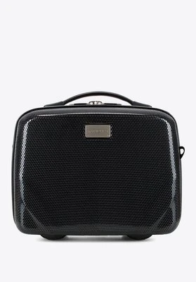 Kosmetyczka podróżna z polikarbonu jednokolorowa czarna Wittchen