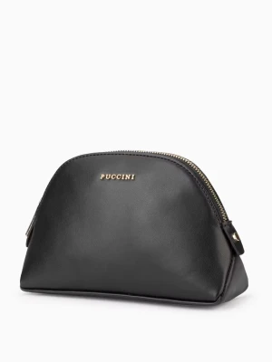 Kosmetyczka półokrągła - czarna Puccini