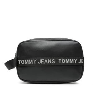 Kosmetyczka Tommy Jeans Tjm Essential Leather Washbag AM0AM11425 Czarny