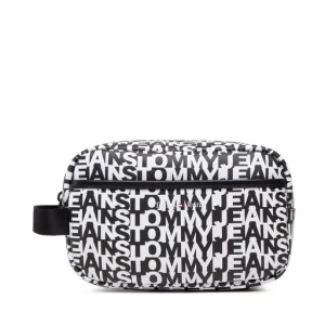 Kosmetyczka Tommy Jeans Tjm Essential Washbag Logomania AM0AM10795 Czarny