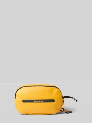 Kosmetyczka z detal z logo model 'Ecodiver' Samsonite Żółty