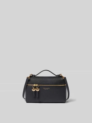 Kosmetyczka z detalem z logo Tory Burch Czarny