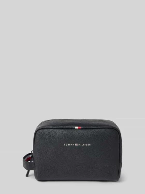 Kosmetyczka z detalami z logo Tommy Hilfiger