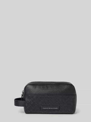 Kosmetyczka z detalem z logo Tommy Hilfiger