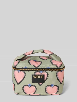 Kosmetyczka z detalem z logo WOUF