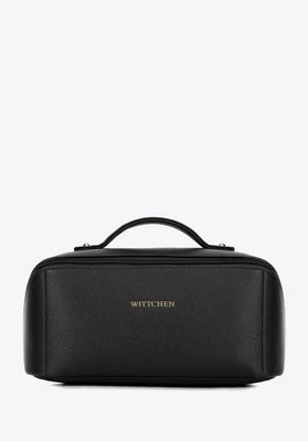 Kosmetyczka z imitacji skóry czarna Wittchen