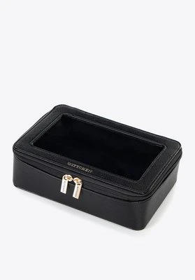 Kosmetyczka z imitacji skóry prostokątna czarna Wittchen