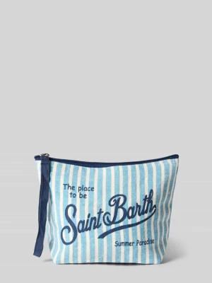kosmetyczka z lnu z nadrukiem z napisem model 'ALINE' MC2 Saint Barth