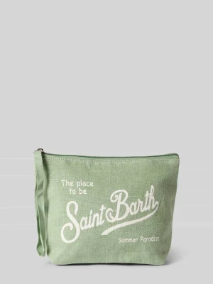 kosmetyczka z lnu z nadrukiem z napisem model 'ALINE' MC2 Saint Barth