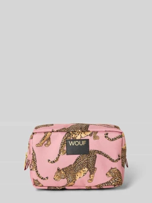 Kosmetyczka z naszywką z logo model ‘Blush Leopard’ WOUF