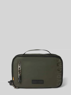 Kosmetyczka z naszywką z logo model 'EXPLORE' Camel Active Khaki