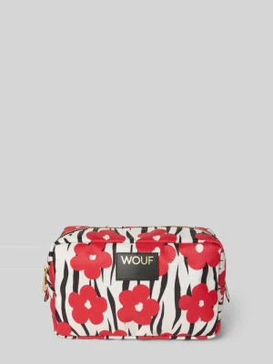 Kosmetyczka z naszywką z logo model 'Wildflower' WOUF