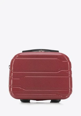 Kosmetyczka z polikarbonu tłoczona czerwona Wittchen