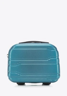 Kosmetyczka z polikarbonu tłoczona niebieska Wittchen