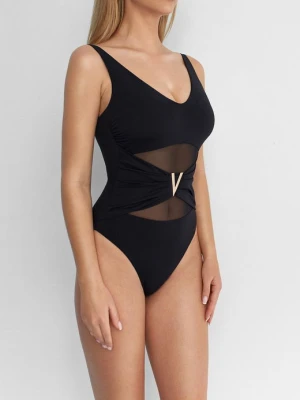 Kostium kąpielowy jednoczęściowy z siateczką na przodzie Cannes 1 Poupee Marilyn