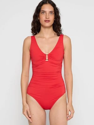 Kostium kąpielowy Lauren Ralph Lauren czerwony