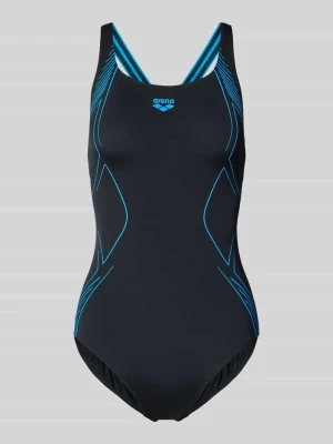 Kostium kąpielowy o kroju slim fit z nadrukiem z logo Arena