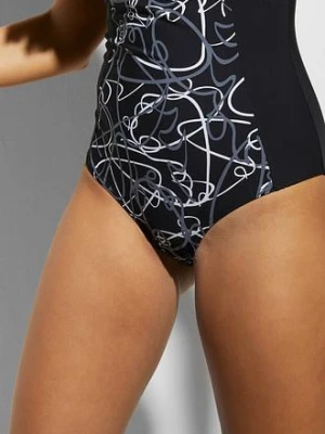 Kostium kąpielowy shape, lekki stopień modelowana sylwetki, z dekoltem w serek bonprix