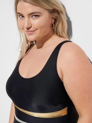 Kostium kąpielowy shape ze wstawkami, wysoki stopień modelowania sylwetki bonprix