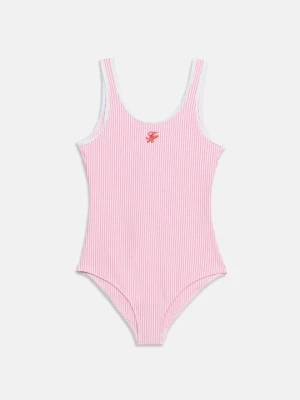 Kostium kąpielowy Tommy Hilfiger jasnoróżowy