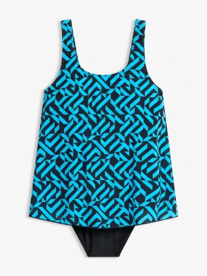 Kostium kąpielowy w optyce tankini BonPrix czarny
