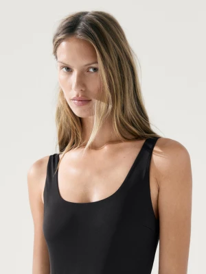 Kostium Kąpielowy Z Biżuteryjnym Detalem - Czarny - - Massimo Dutti - Kobieta