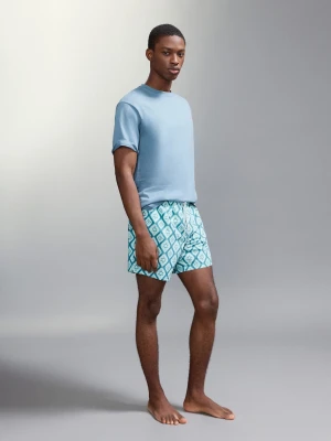 Kostium kąpielowy z etnicznym nadrukiem bladozielony - Chłopak - - MANGO TEEN