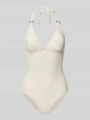 Kostium kąpielowy z fakturowanym wzorem model 'Millor Beach' JOOP! Złamany biały