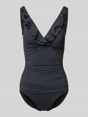 Kostium kąpielowy z falbanami model ‘RUFFLE SURPLICE’ Lauren Ralph Lauren